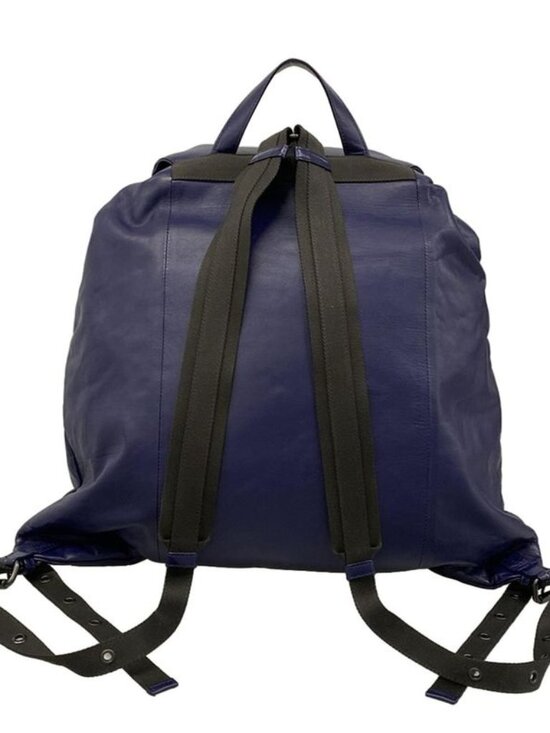 Bottega Veneta Backpack Intrecciato Navy Leather main image 15